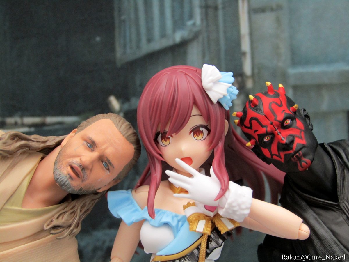 Cure_Naked's tweet photo. #楽しく玩具撮影中

我が家にも再販S.H.Figuarts. のクワイ＝ガン・ジンとダース・モールをお迎えしました♪☺️

発売日から一日過ぎた昨日お店行ったのですが😳

気功神もモーにゃんも(笑)30MSの新作シャイニーカラーもフェイスパーツ以外は普通に店頭で売ってて何とも嬉しかったですや♪🥰

＃おも写 https://t.co/B24uDpTObi