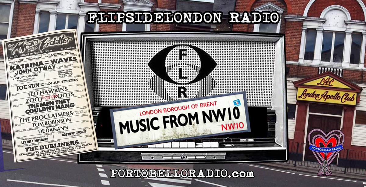 Wednesday, 24th April, 19.00, BST Myself and NW10 guru Alan Blizzad are going to delve into the area’s music history, people born locally, iconic music venues/gigs, recording studios and labels. If you’ve got any NW10 favourites give us a shout. Listen live at @PortobelloRadio
