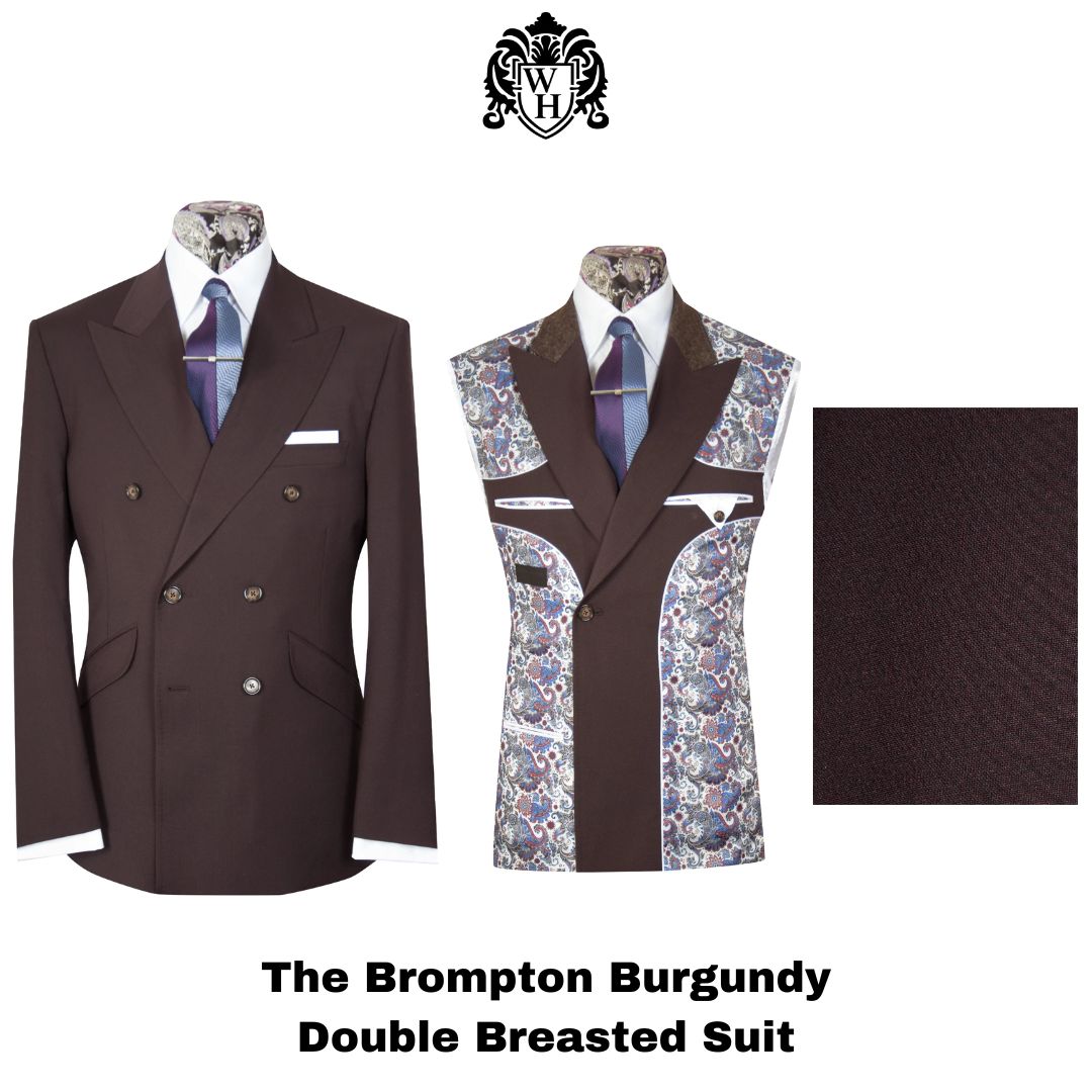Look The Best In Any Given Environment. The Brompton Burgundy Double Breasted Suit williamhunt.co.uk/collections/ne…