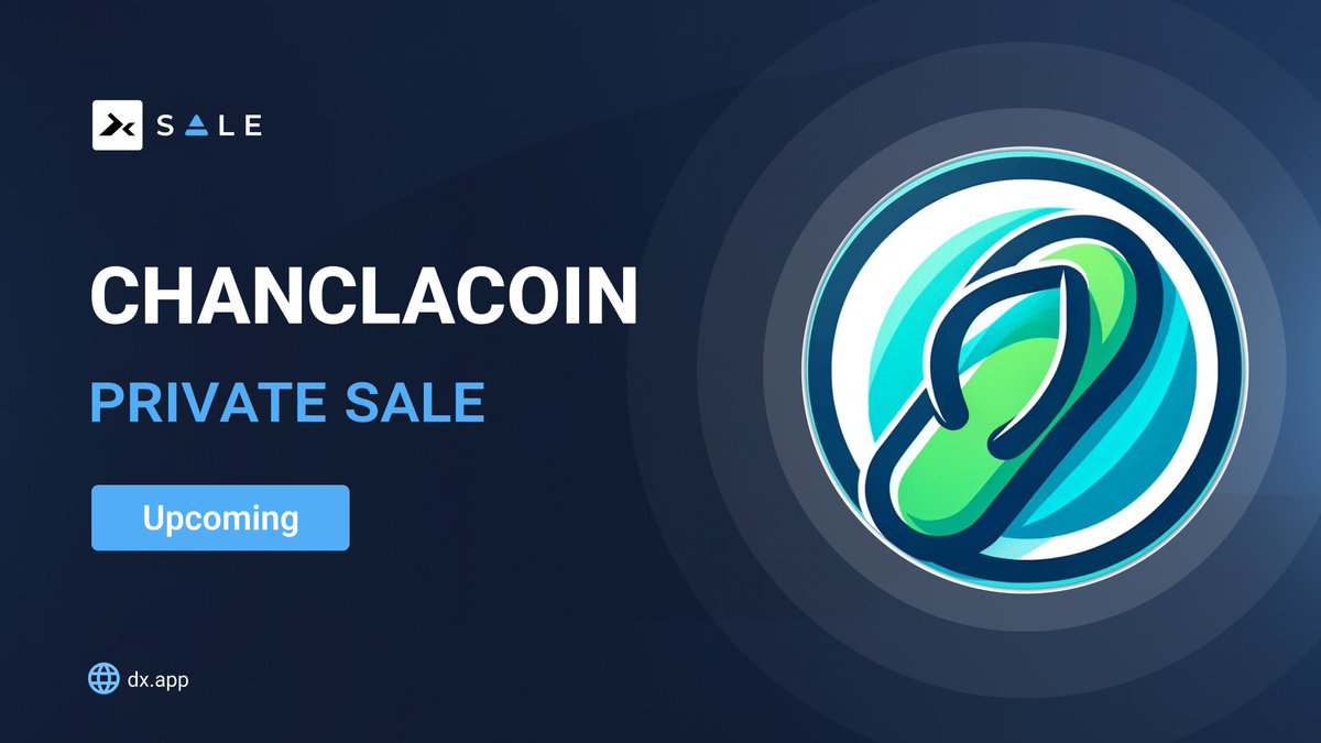 The NEW PRIVATE SALE is coming soon with @Thechanclacoin on #Ethereum on #DxSale‼️ The home for #DeFiGems.

CHANCLA the Meme Coin to Slap the Crypto Space.

Check out! 👇
dx.app/dxsale/view?ad…

#PrivateSale #eths #EthereumEcosystem  #launchpad #CryptoGem #Token