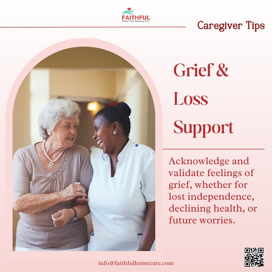 #Grief is a normal part of the journey. 🛣️

Seek support, find healthy ways to process emotions, and take care of yourself. 🤝❤️

#caregiving #compassionatecare #CaregiverTips