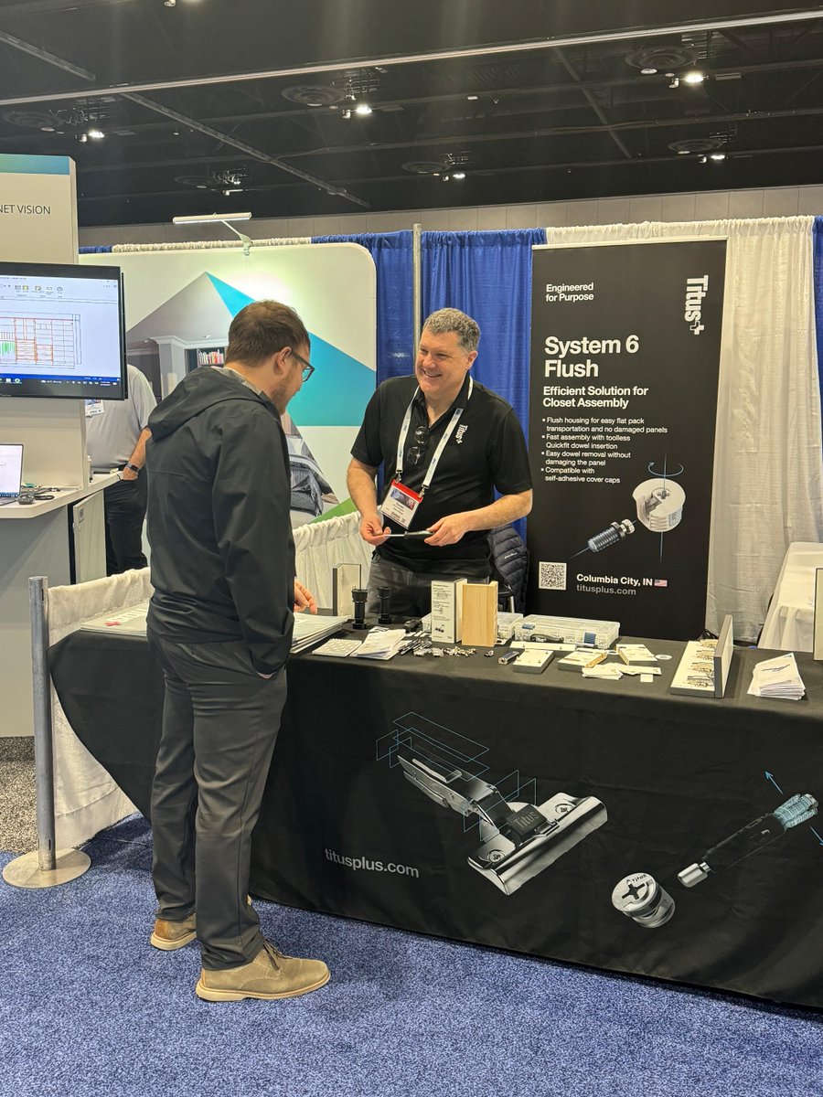 Thank you for visiting us at the Closets Conference & Expo 2024 in Schaumburg IL where we showcased our latest products such as our connectors and hinges!
#ClosetExpo2024 #ClosetCon #WoodProExpo2024 #WoodworkingNetwork #ClosetDesign #ClosetDesigner #CabinetDesign #CustomClosets