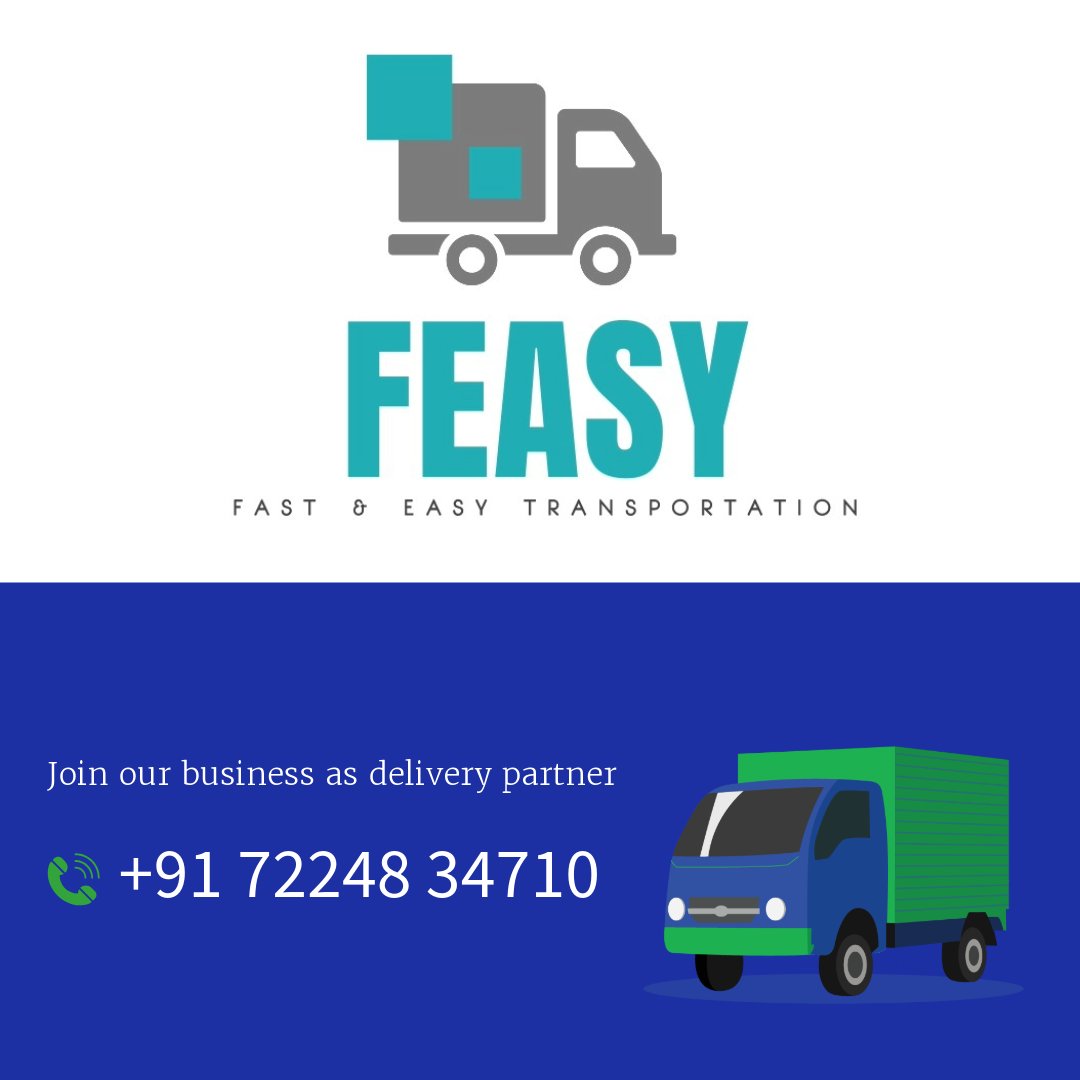 FeasyTransport's tweet photo. Attach your two wheeler or commercial vehicle\nIf you got a 2 wheeler, or a tata ace commercial vehicle, you are good to go! With Feasy, get a delivery job and deliver goods, packages, and courier.
.
.
#kardenge #Feasy #deliverypartner #attach #twowheeler #tataace #3wheeler https://t.co/rMB47dMoQC