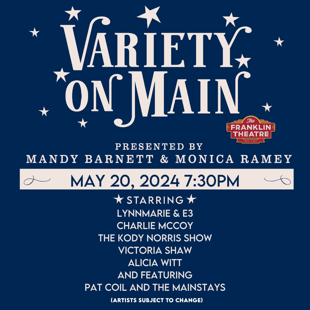 Don't miss the opportunity to experience Alicia Witt's captivating live performance at the Franklin Theatre's upcoming VARIETY ON MAIN bit.ly/VOMMay2024. #AliciaWitt #VarietyonMain #FranklinTheatre #MandyBarnett #MonicaRamey #varietyshow #livemusic #liveshow