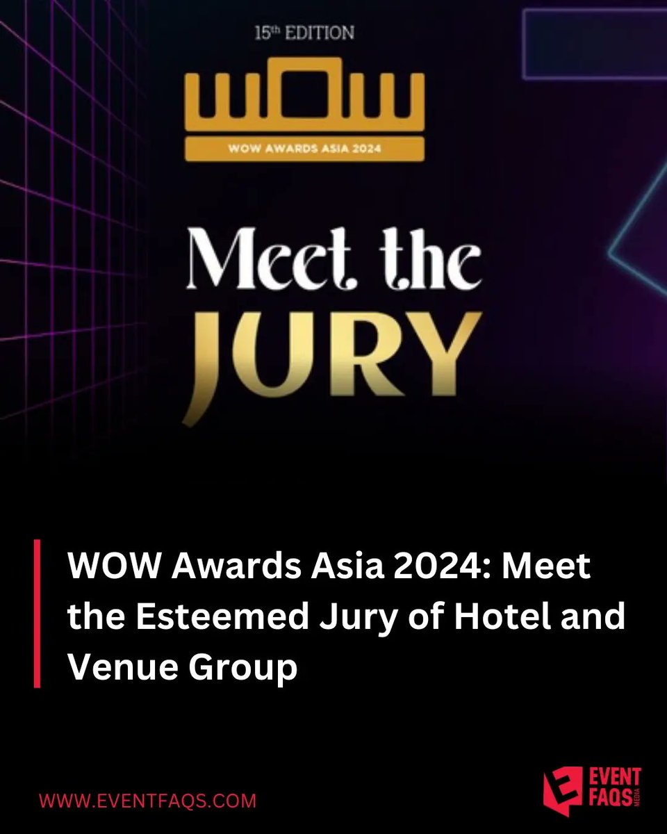 While you enter your best work in the event & experiential domain with the intent to take the coveted metal home, it’s time you meet the jury members of the Hotel and Venue Group. eventfaqs.com/news/ef-20449/…