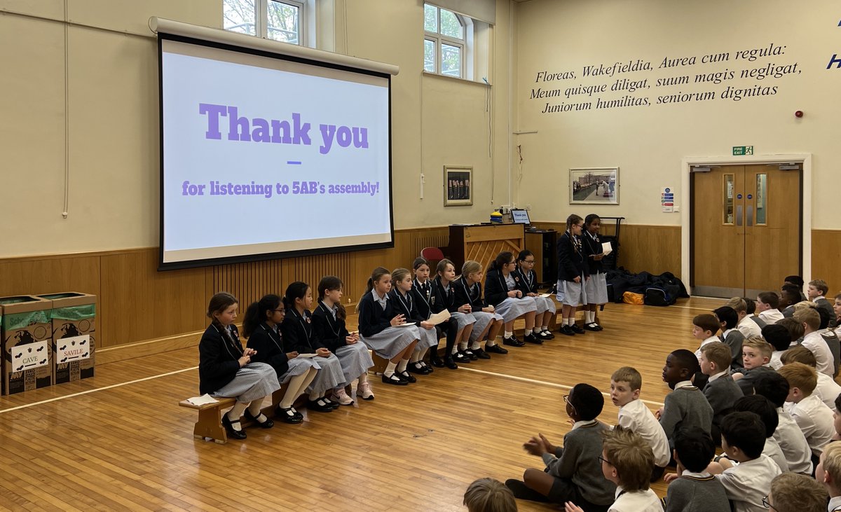 Well done to our Year 5 students in 5SM and 5AB who delivered impressive assemblies to their Year 5 counterparts at @QEGSYorkshire over the past week! ✨ They all showed immense confidence and oratory skills 👏🙌 #together #aware #empowered