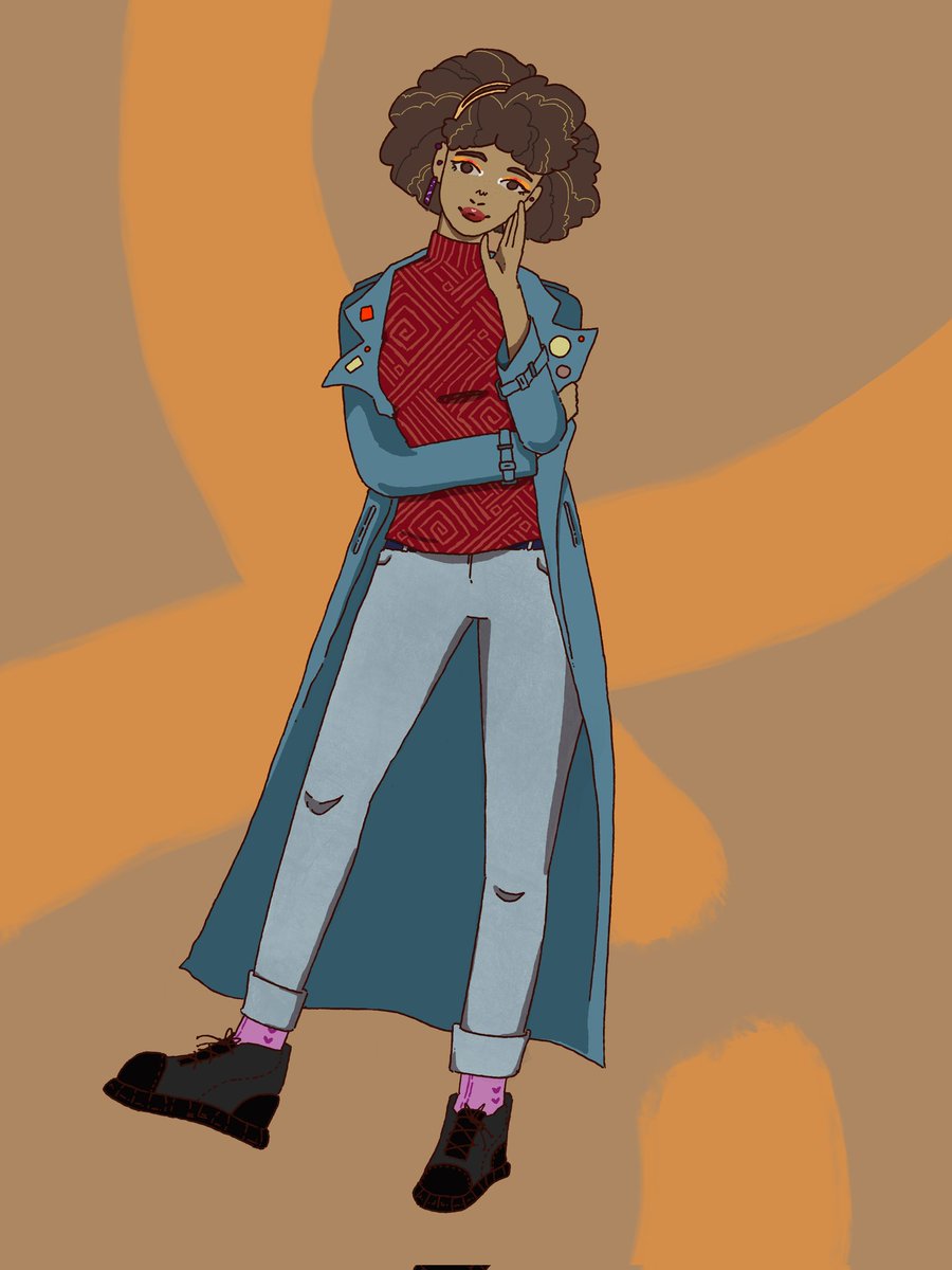 updaamafterdark's tweet photo. We dressed Julianna up as the head editor of this zine. What other famous person, real or fictional, should we dress her up as next?

#deathloop #deathloopzine #juliannablake https://t.co/UYdimK3D9x