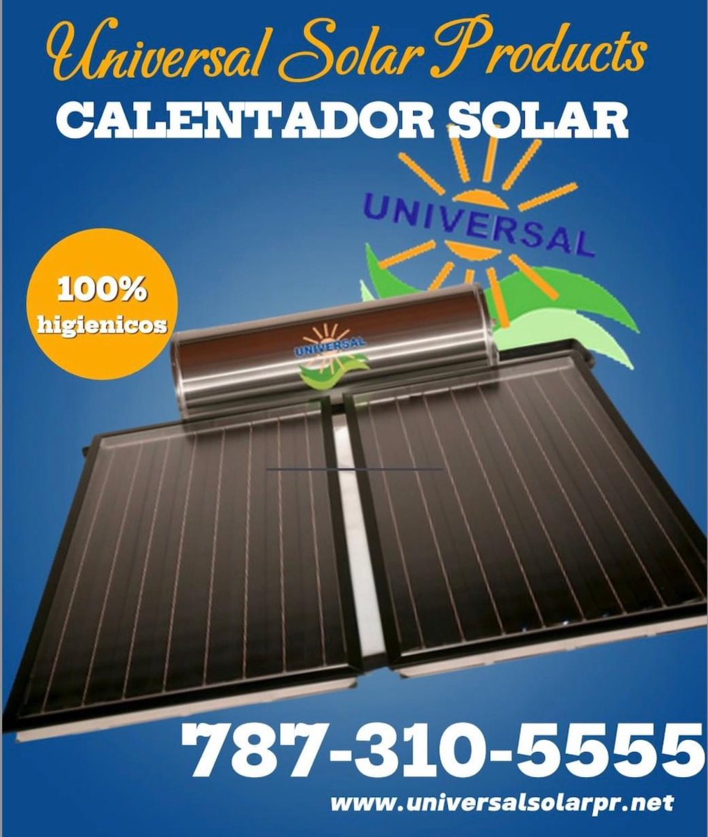 #calentadorsolar #universalsolarproducts #PuertoRico