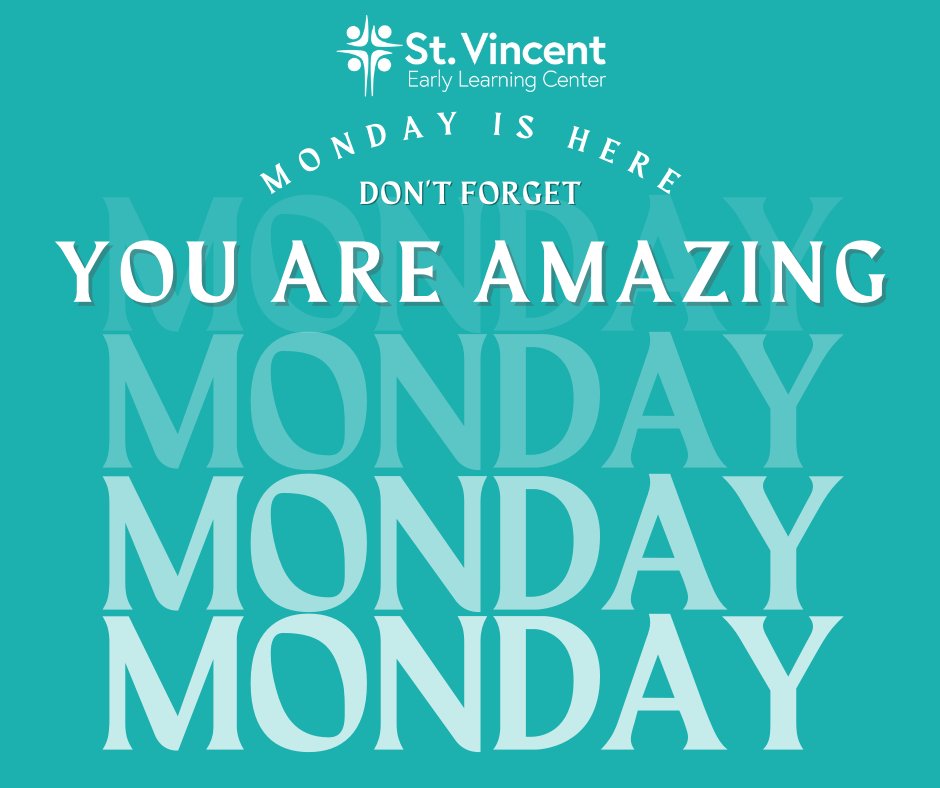 stvincentelc's tweet photo. You are amazing! 🎉 Happy Monday!
Donate today ✅ https://t.co/wW3OfuyhxI ✉️📲 💻
#earlylearning #earlychildhoodeducation #excellence #reggioemilia #SVELC #children #families #support #donate #volunteer #monday #motivation #evansville #eisforeveryone https://t.co/36pFinbEo1