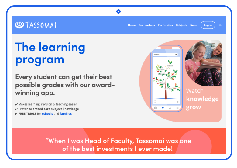 ThePiXLNetwork's tweet photo. Teachers, have you tried any #RetrievalPractice programs with your students?

Our #PiXLPartner @Tassomai has just launched a shiny new website with some great examples of retrieval practice (and their #AI tutor) in action.

Take a look at https://t.co/hx2dOknI7K https://t.co/Eih0z321sb