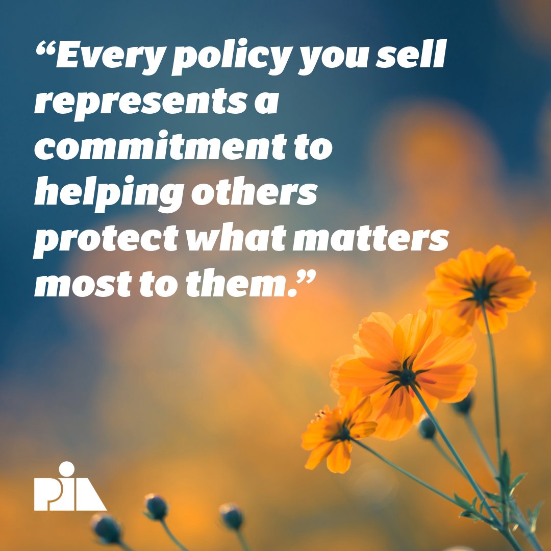 'Every policy you sell represents a commitment to helping others protect what matters most to them.' #MondayMotivation #IndependentAgents #InsuranceMatters #InsurancePros #PIANJ #PIANY #PIACT