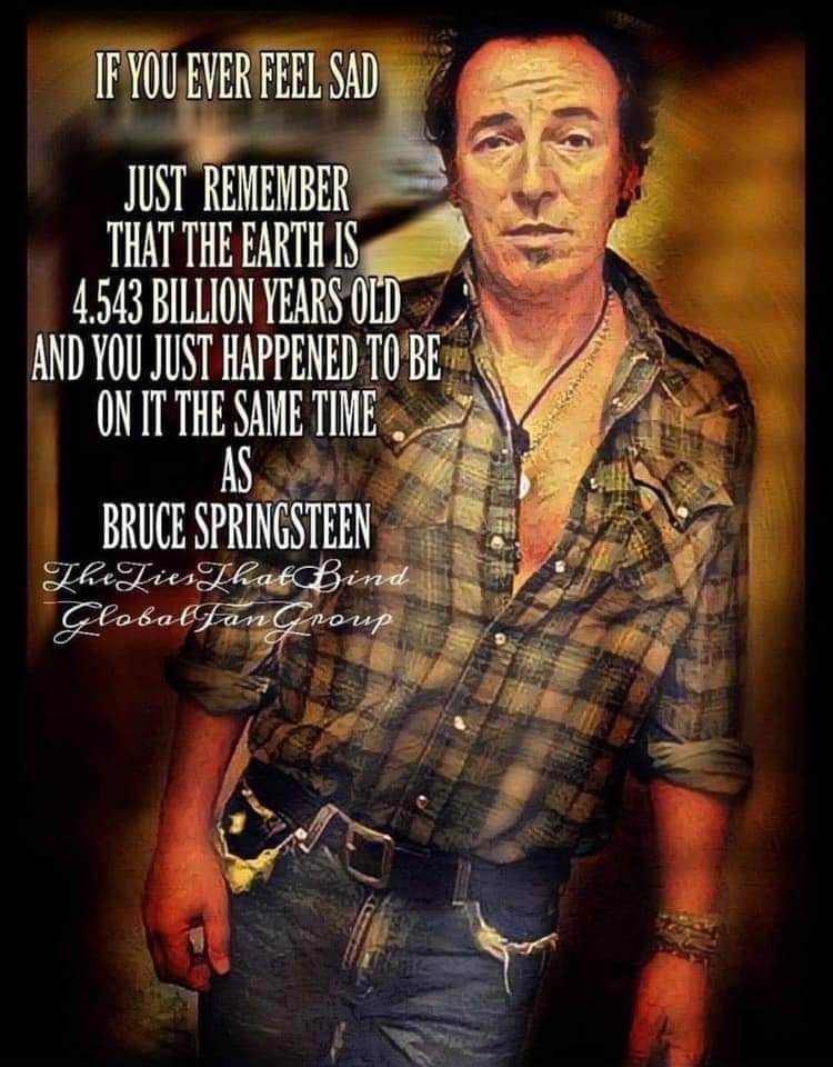 Bruce Springsteen is trending.
Time to share this great meme again!
#Springsteen