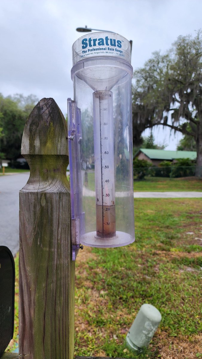 A little .23' of rain last night from some storms in Sanford, don't see much rain in the future here though. @CoCoRaHS @NWSMelbourne @NbergWX @JonathanKegges #FLwx