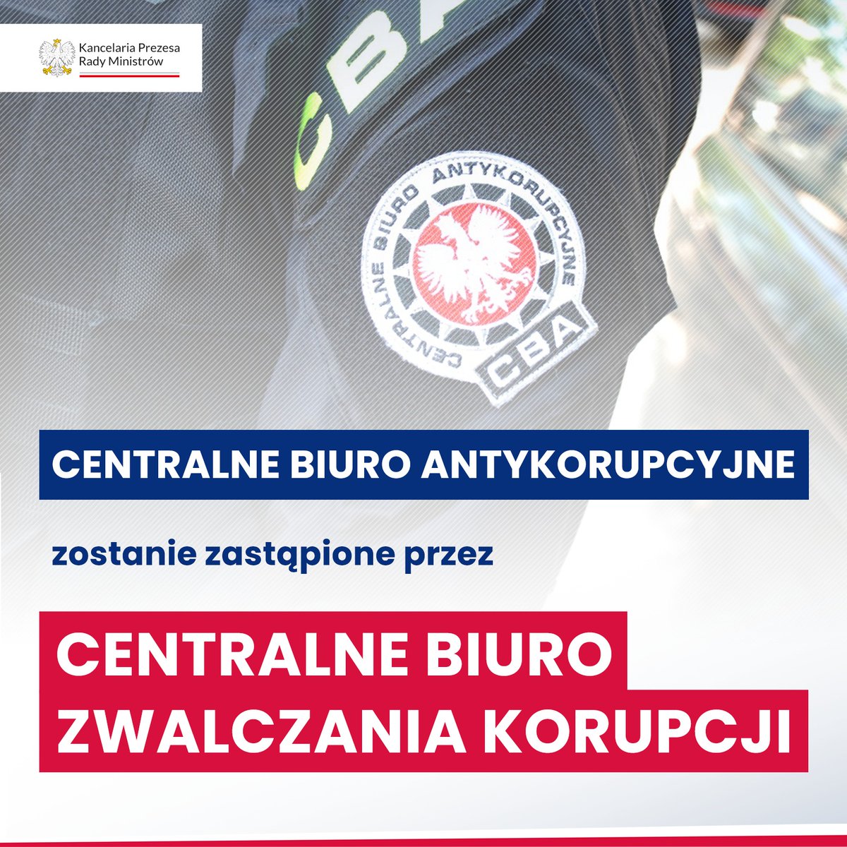 Nadchodzą zmiany! Centralne Biuro Antykorupcyjne zostanie przekształcone w Centralne Biuro Zwalczania Korupcji, aby skutecznie zwalczać korupcję. ⤵️