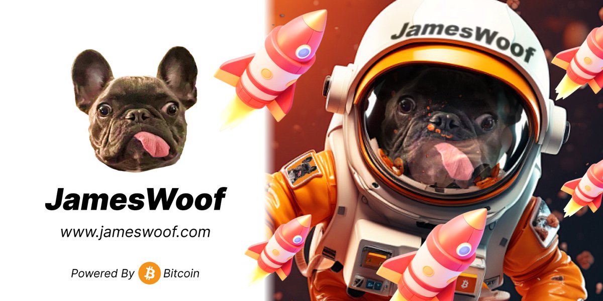 Minting Now Live for JamesWoof! 🚀 - Event Duration: 24 hours only! - Earn Rewards: Get a 15% reward for inviting friends. - Get Your Link: Secure your exclusive link at (jameswoof.com). - Spread the Word: Help make JamesWoof the first #memecoin in the Bitcoin