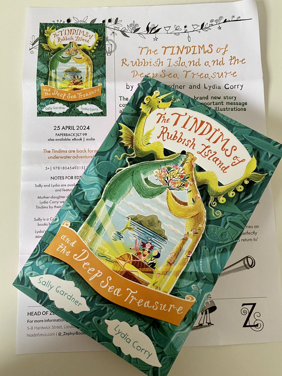 I love The Tindims series turning everyday rubbish into treasure, by @TheSallyGardner and Lydia Corry, so it’s great to see the latest one out this week. Sharing a few days early on #EarthDay2024 🌎 Thank you @_ZephyrBooks