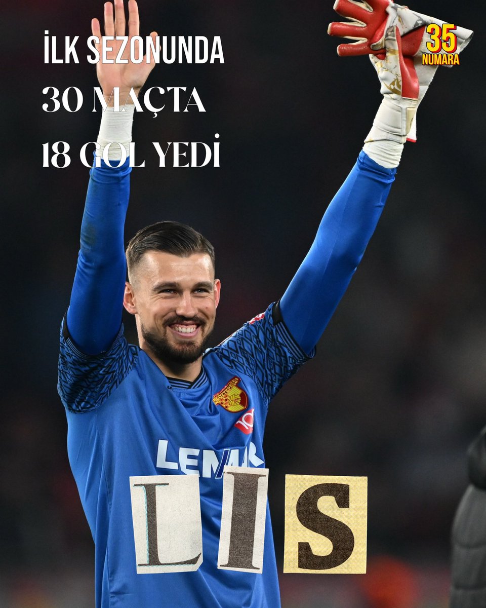 Beto; Göztepe’mizde oynadığı ilk sezonunda 30 maçta 39 gol yemişti, ama Lis bu sezon 30 maçta sadece 18 gol yedi.😏

#Göztepe