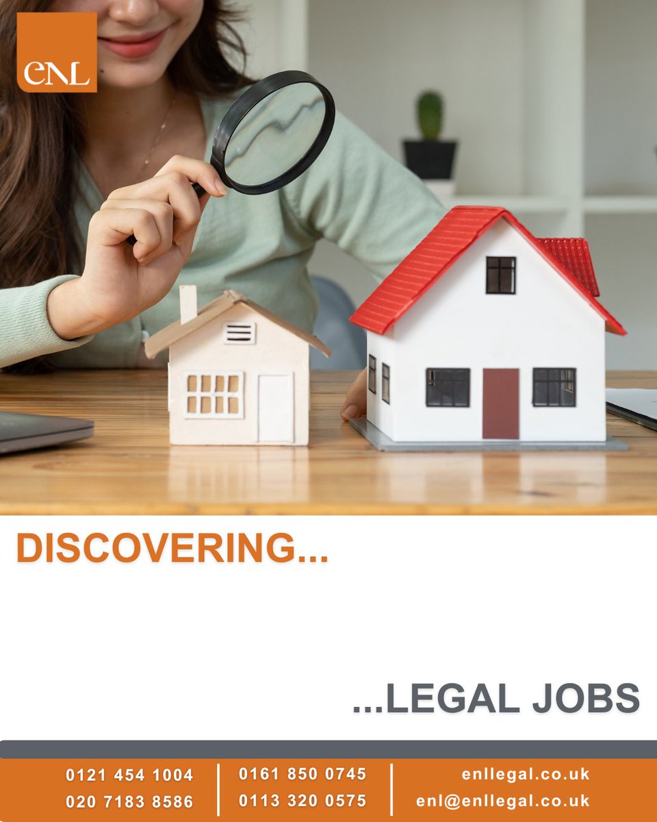 Residential Conveyancer, required, Cardiff.
This is an excellent position for an enthusiastic, Lawyer who is looking to make the next step in their career
enllegal.co.uk/job/215295600/…
Contact Theresa on 0121 454 1004
#residentialproperty #conveyancers #propertylawyers #cardiffjobs