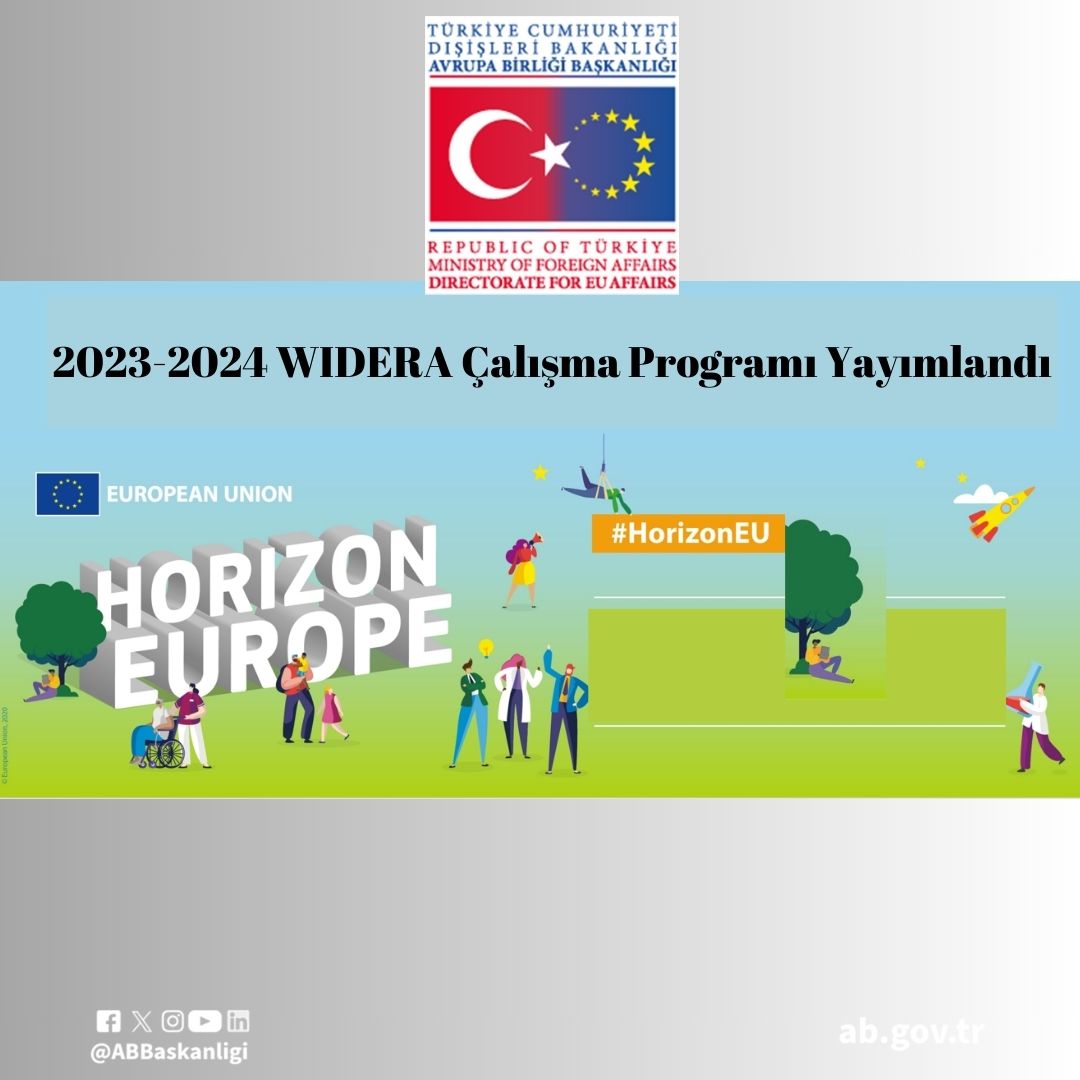 📢WIDERA 2023-2024 Çalışma Programı yayımlandı. Çalışma programına bit.ly/3w1iKs8 adresinden ulaşabilirsiniz. @UfukAvrupa_TR