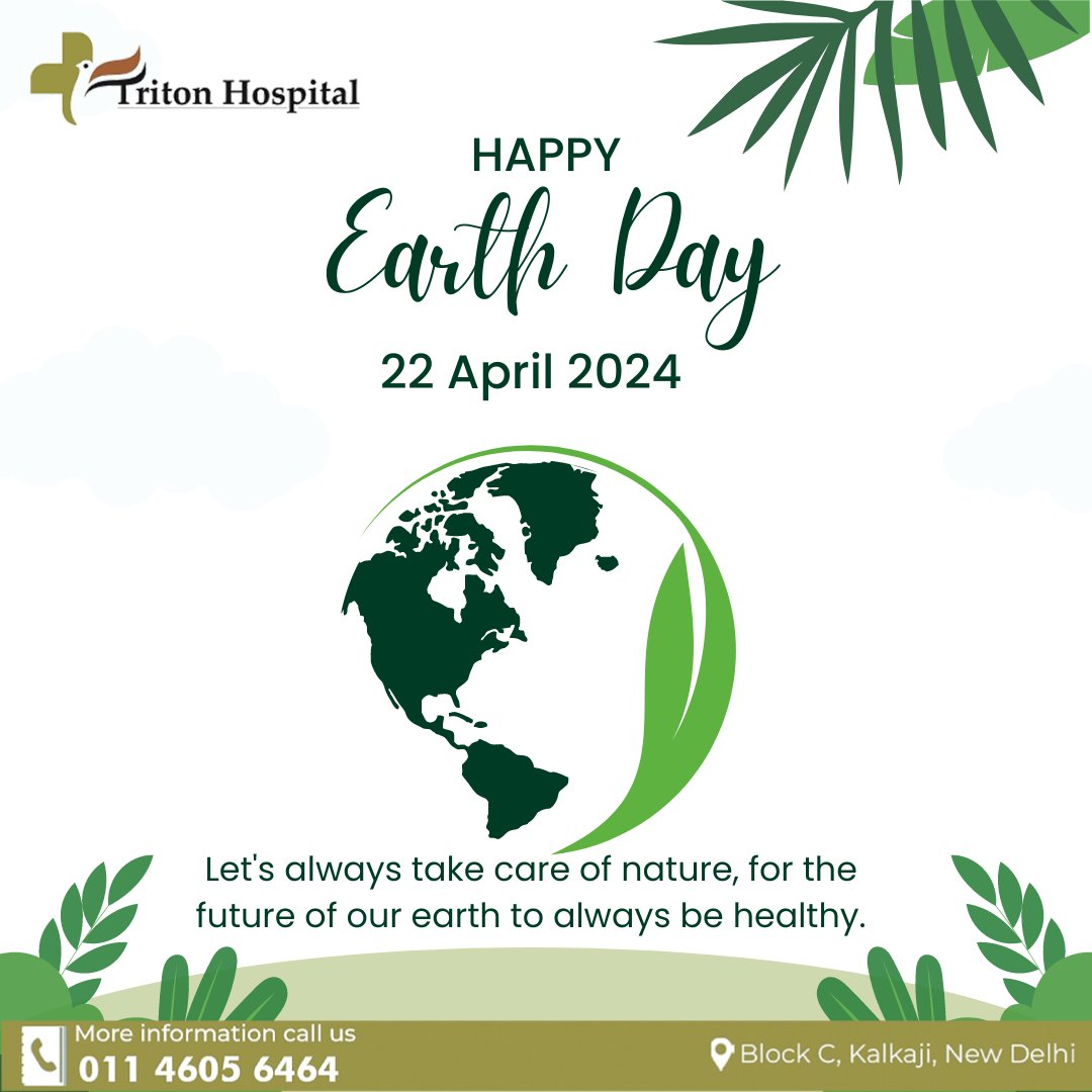 Every day is Earth Day when we commit to protecting our planet. Let's join hands to preserve and cherish the beauty of our home.

Happy International Mother Earth Day!🌍💚

.

.

#EarthDay #ProtectOurPlanet #GoGreen #worldearthday #earthday #earth #happyearthday #tritonhospital