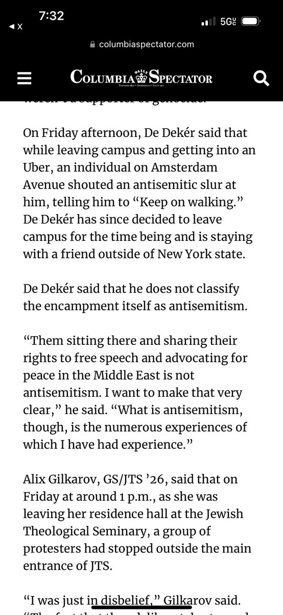 This is what it’s like to wear a Kippa on campus - the encampment of course isn’t antisemitism - look at his experiences around campus and reflect for a second - dudes just minding his own business wearing a Kippa