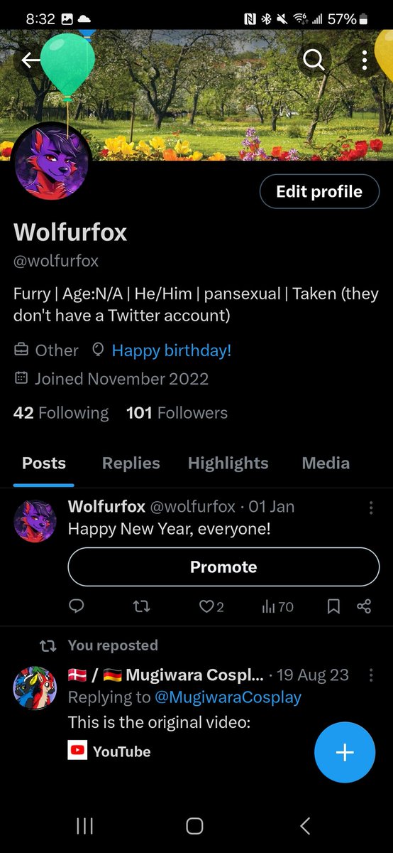 wolfurfox's tweet photo. Well, today is my birthday time to celebrate it with the loved one I care. https://t.co/UzAcGDVBsY