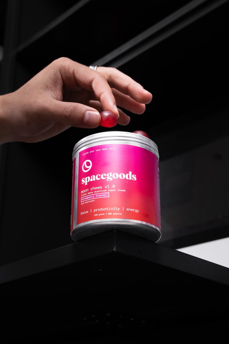 You asked, we delivered. All the benefits of our superblends, but in gummy form! 🍓🫐 ⭐ 🌙 Available in two flavours, shop now. #spacegoods #gummies