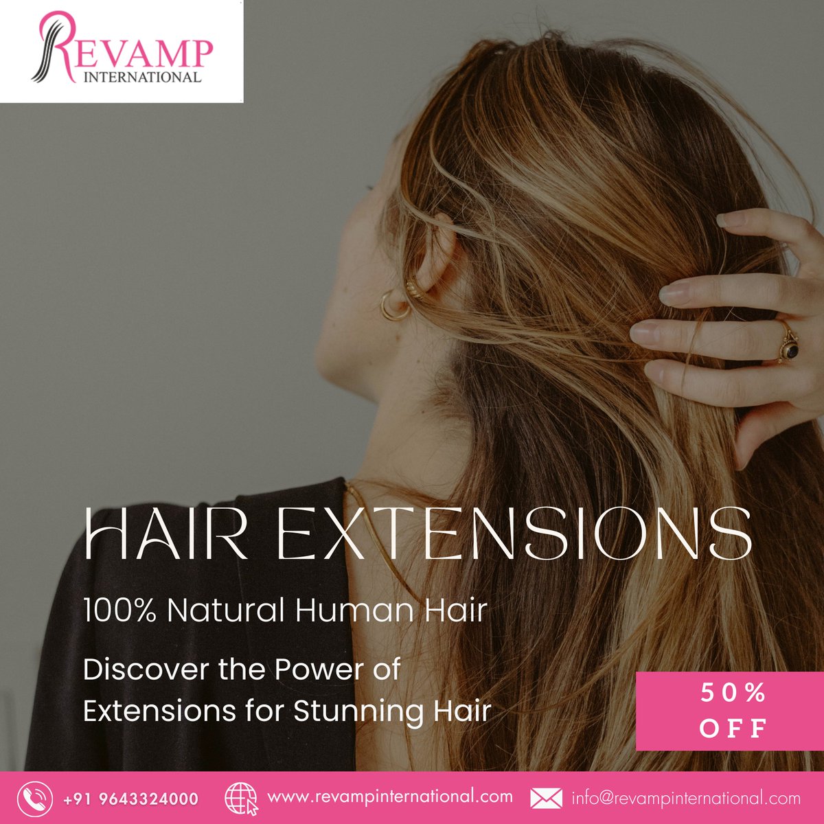 With our quality natural human hair extensions, discover the key to stunning hair changes!

📷 Our selection includes hairstyles that are smooth and voluminous as well as everything in between.

#NaturalHair #RevampInternational #HairExtensions #TransformWithus #GlamGameStrong