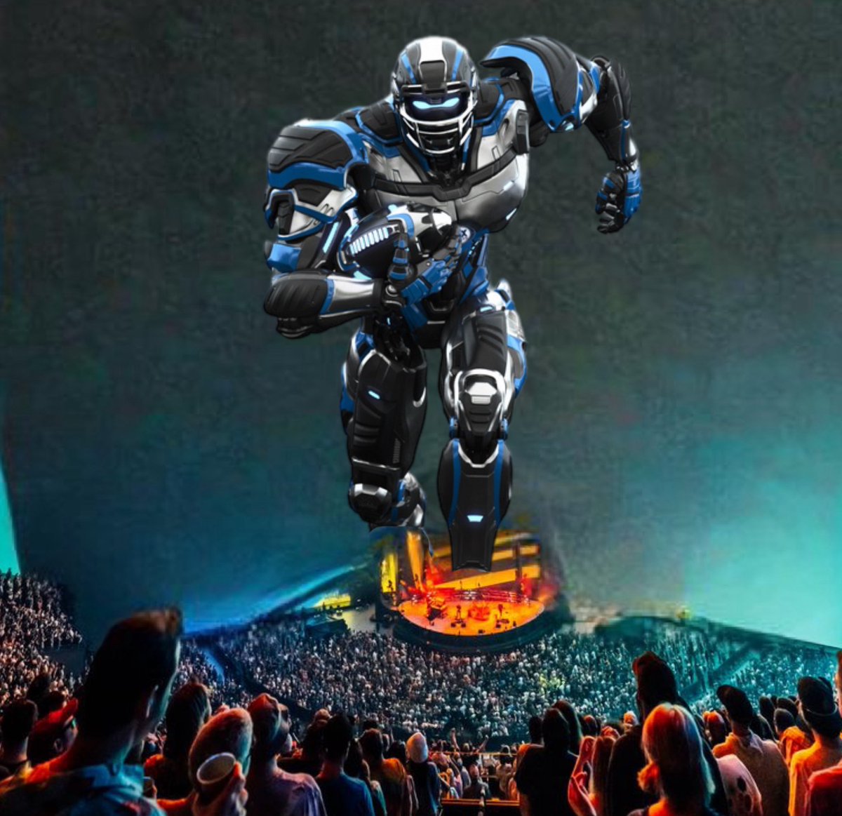 They brought out Cleatus the NFL on FOX robot?!?! #PhishAtSphere