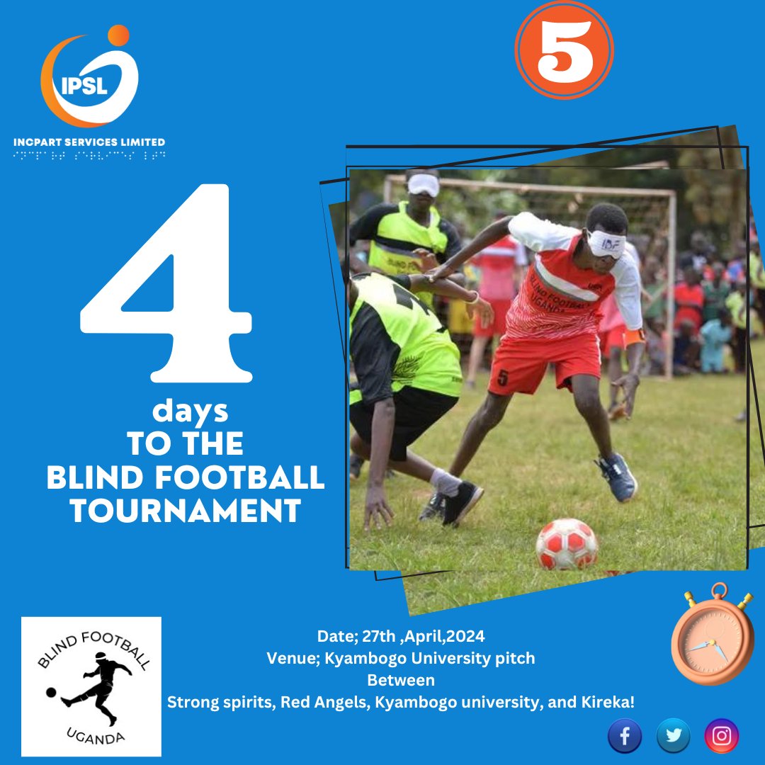 Only 4days to the highly anticipated blind football tournament featuring the Strong spirits, Red Angels, Kyambogo university, and Kireka! We are thrilled to announce that we will be commemorating 5 years in business.