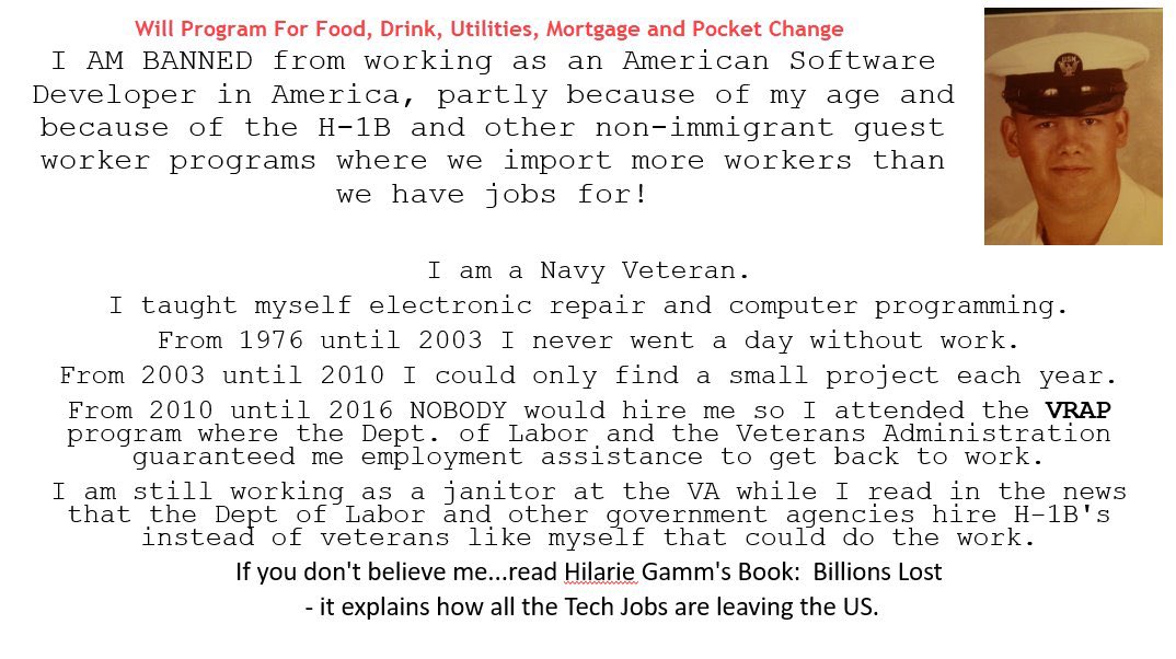 Those jobs that @WhiteHouse & @JoeBiden & @VP say they have created? 92% have gone to foreign born workers and native born workers, american citizens, have received a whopping 8% of them. version8.guestworkervisas.com/tablea7.php Hell of a job @USDOL