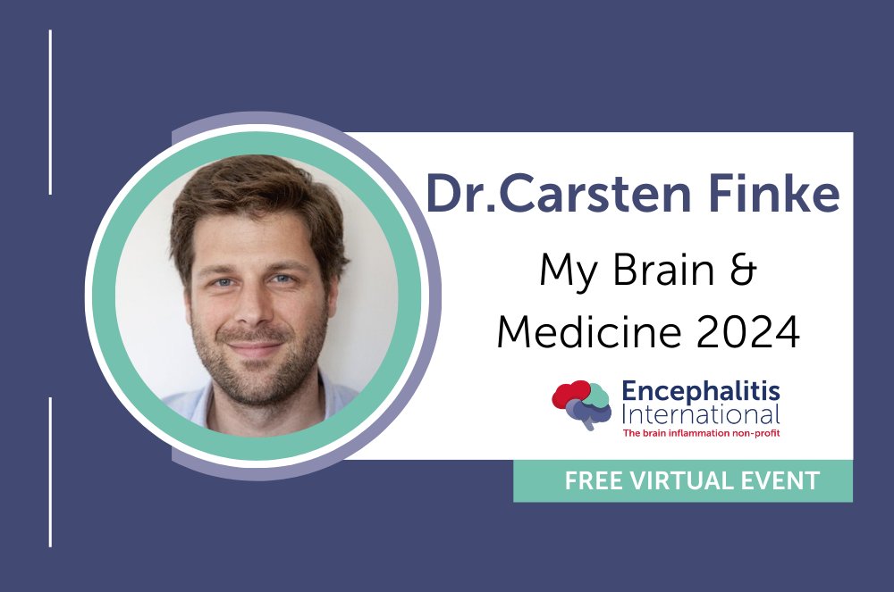 My Brain &amp; Medicine 2024 – online patient event is happening right now with incredible speakers like Professor Carsten Finke – Department of Neurology at Charite Berlin, Germany. <a href="/carstenfinke/">Carsten Finke</a> #encephalitisawareness #encephalitissupport <a href="/encephalitis/">Encephalitis International</a>