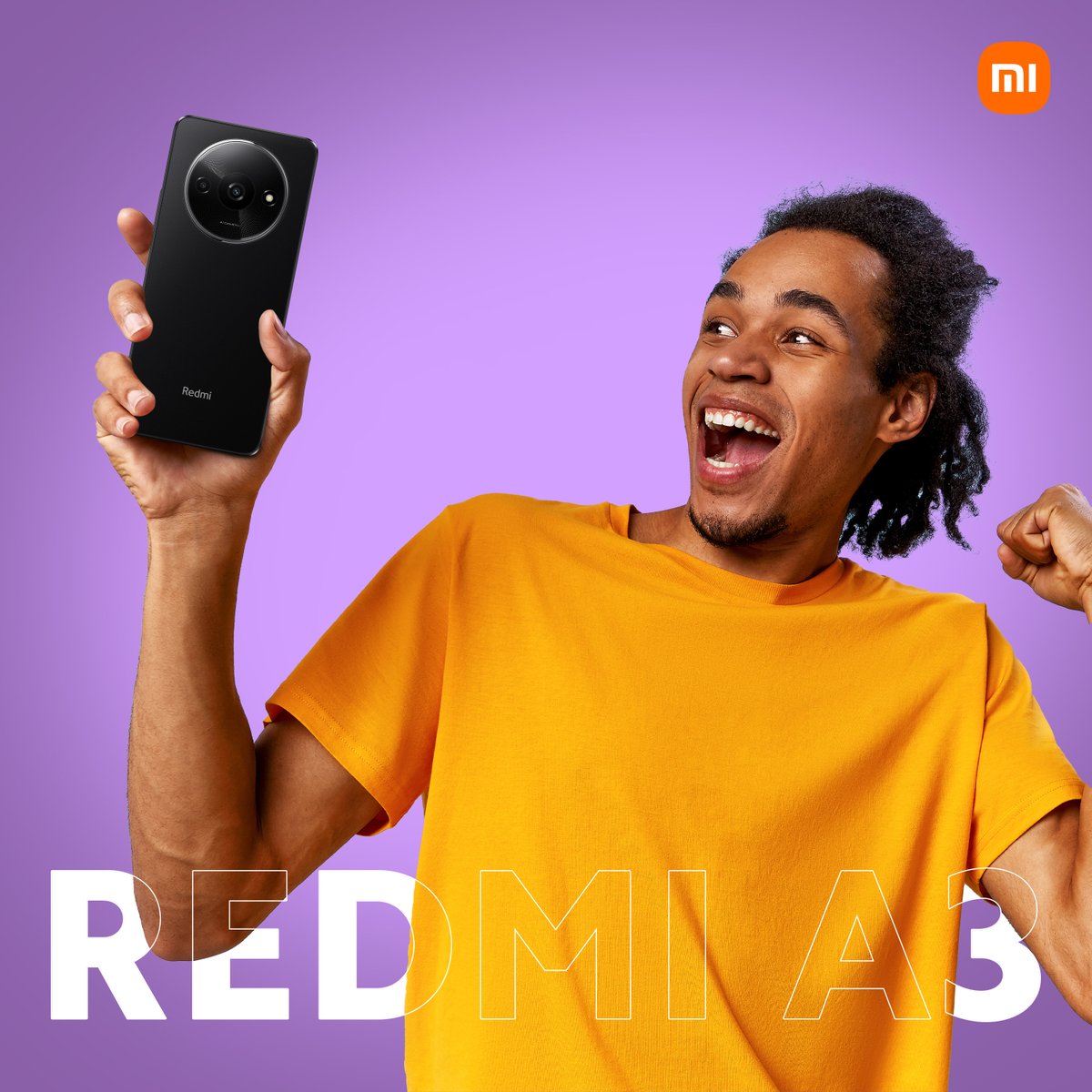 Stand out from the crowd with the sleek and stylish Redmi A3😎