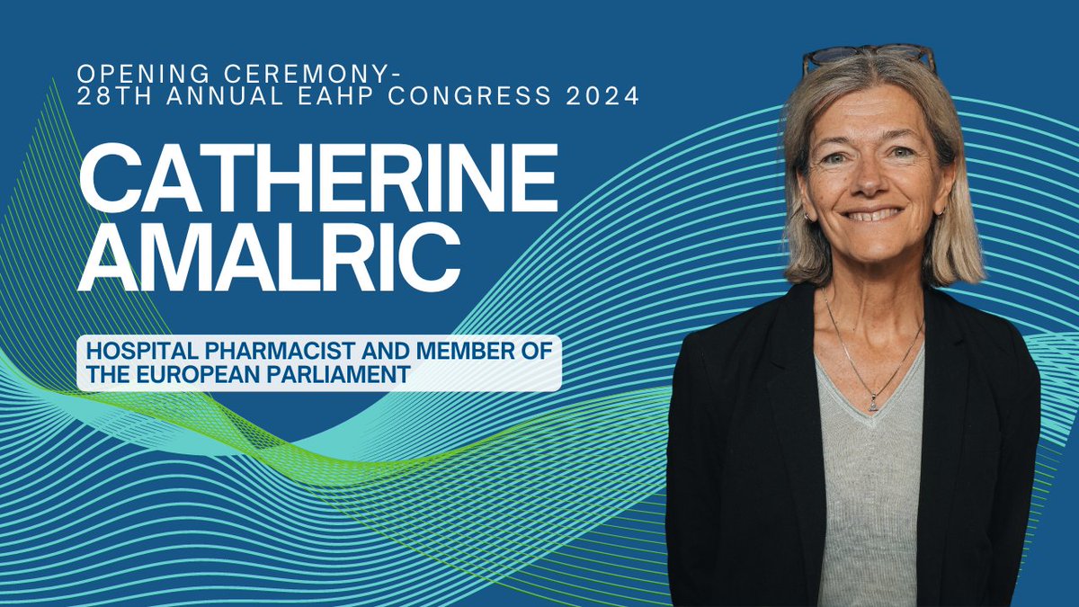📽️ You can watch now the speech of Hospital Pharmacist and MEP Catherine Amalric during the Opening Ceremony of the 28th Annual EAHP Congress in Bordeux 🇫🇷

Video here 👉 youtu.be/DJQ-x8DBtPw

<a href="/Europarl_EN/">European Parliament</a> #EAHP #HospitalPharmacists #Congress #CatherineAmalric #France #Health