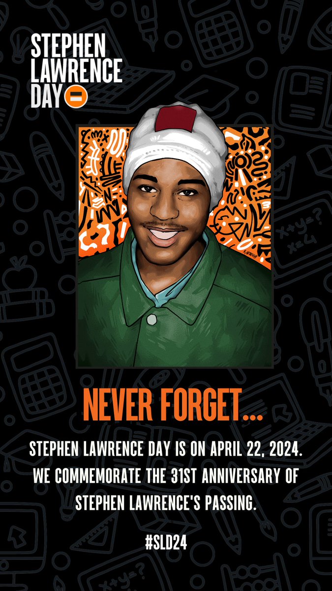 Today we honour the life of #StephenLawrence and send our thoughts to his loved ones who live with this unimaginable grief His legacy continues 31 years after his passing and urges us all to bring about change to protect our communities from discrimination and violence @sldayfdn