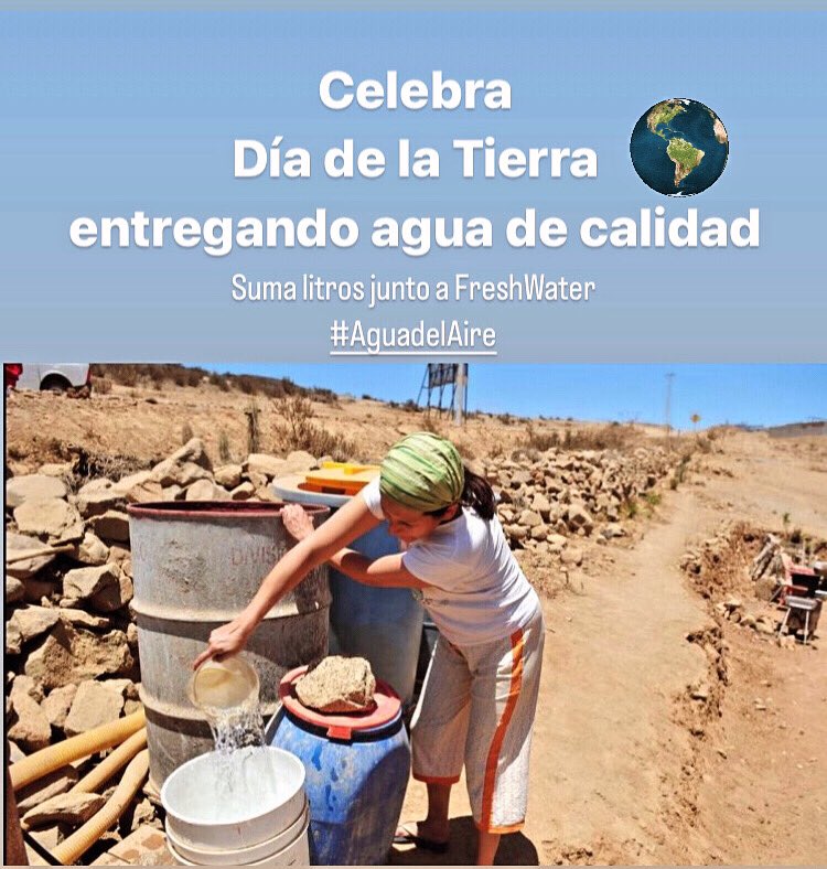 En este Día de la Tierra, y todos los días, nos comprometemos a entregar Agua de calidad desde el Aire a comunidades sin acceso al agua potable segura. Mitigando enfermedades y aminorando los efectos del cambio climático con una fuente de agua alternativa ilimitada y renovable.