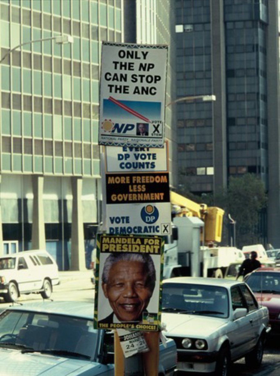I took this photo in Johannesburg during the 1994 election campaign. Note NP’s slogan. It’s been theirs and later on DA’s strategy throughout: Stop the swart gevaar, stop the ANC.