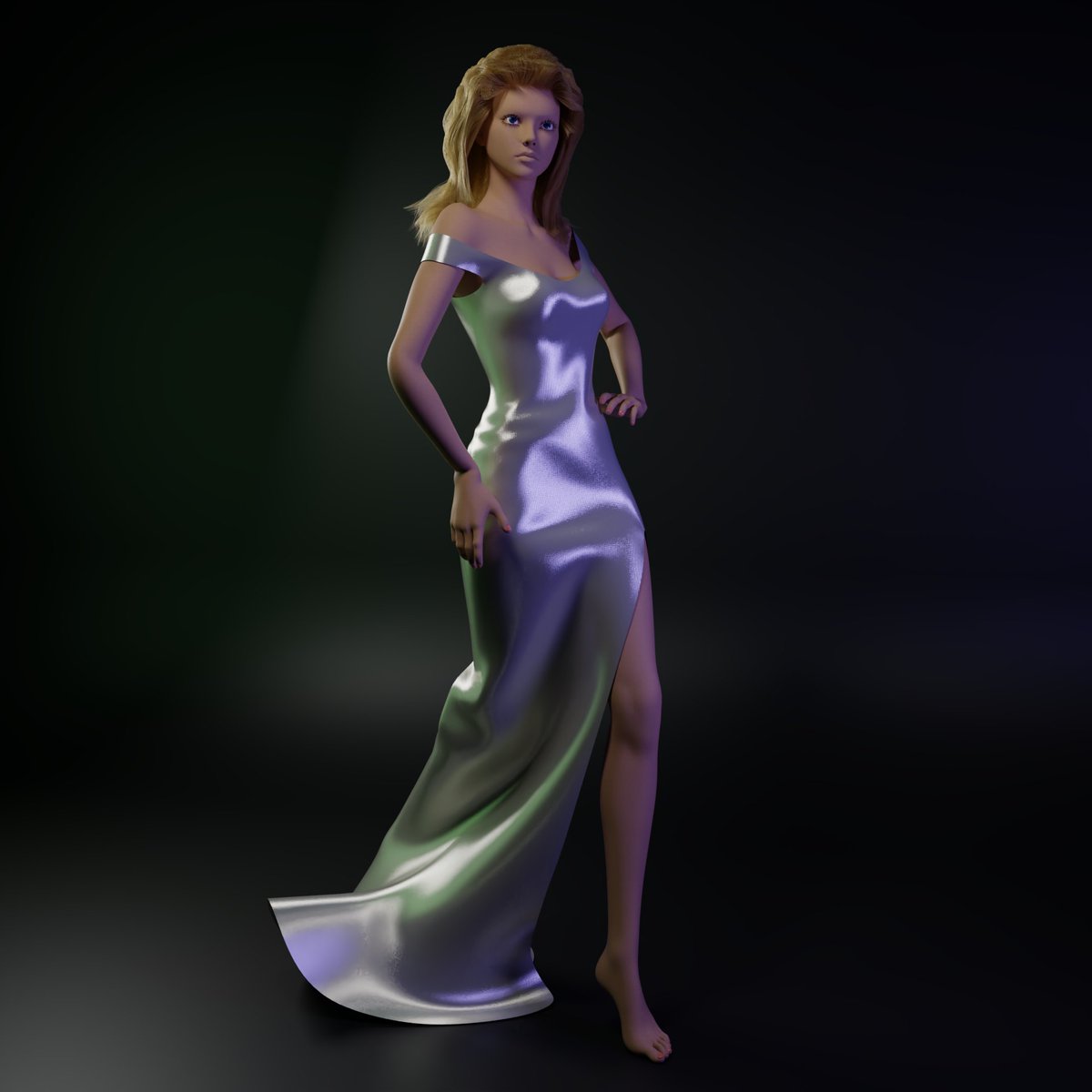 #3d #3dart #3dblender #blender #blender3d #blenderart #3dcloth #3dclothes #dress #dressdesign #design #3ddesign #model #3dmodel #eveningdress #light #work