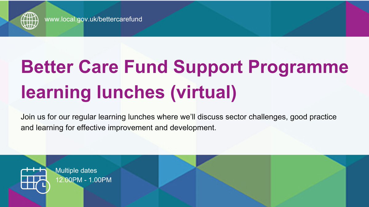 Our Better Care Fund Support Programme learning lunches continue next Weds (1 May) with a session led by our Senior Data Analyst <a href="/dpjsmaguire/">David Maguire</a>.

David will provide insight into the 'myth of the winter wave', and how pressure builds on the health and social care bed base in winter.