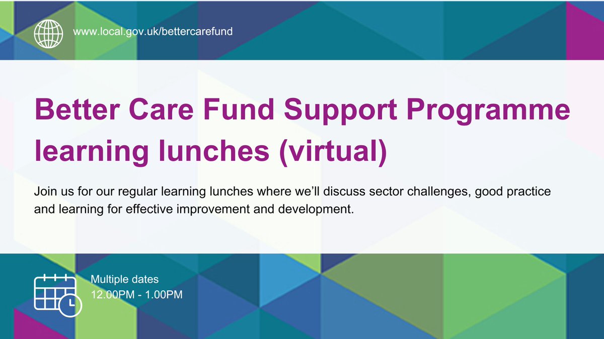 Our Better Care Fund Support Programme learning lunches continue next Weds (1 May) with a session led by our Senior Data Analyst @dpjsmaguire. David will provide insight into the 'myth of the winter wave', and how pressure builds on the health and social care bed base in winter.