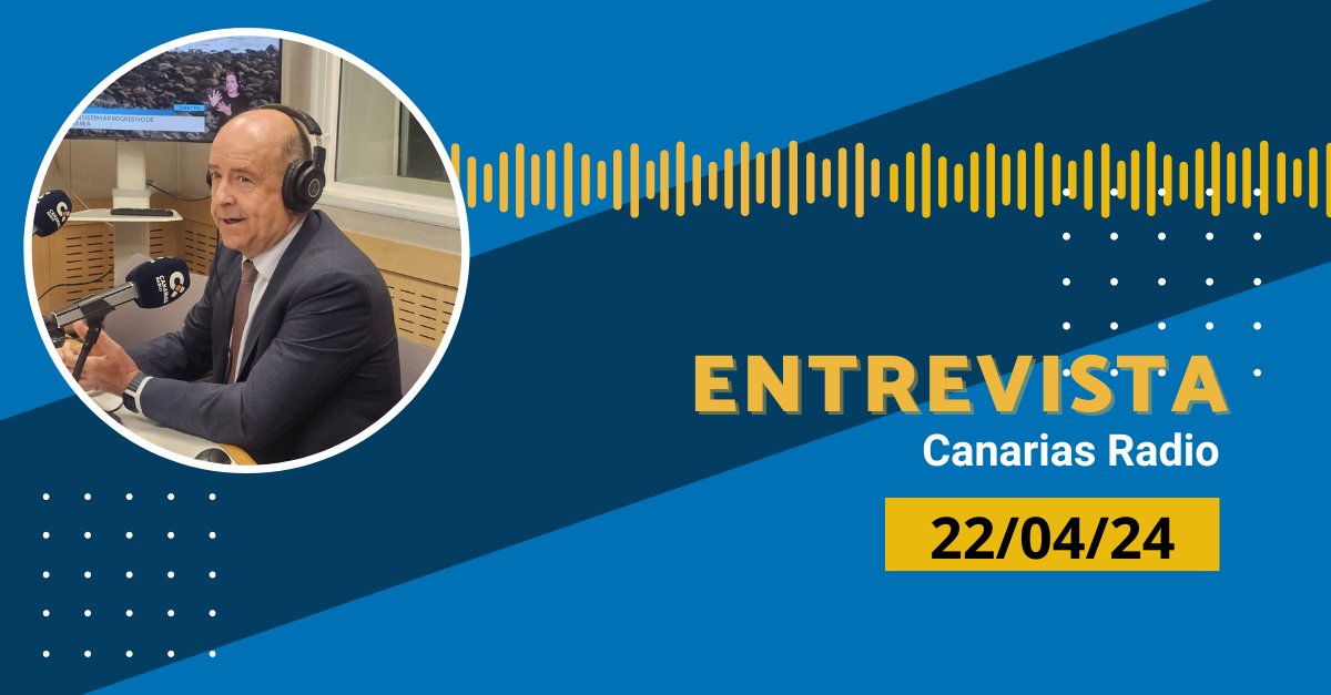 ConfeCan's tweet photo. Escucha la entrevista a nuestro Presidente @PedrOrtegaR, en los micrófonos de Canarias Radio @laautonomica, en #ElDesayuno de @Dlanochealdia, con @Migueldaswani, analizando la actualidad económica más reciente del archipiélago

📻  https://t.co/T1kTydDhUO https://t.co/0VNQf7yZYo