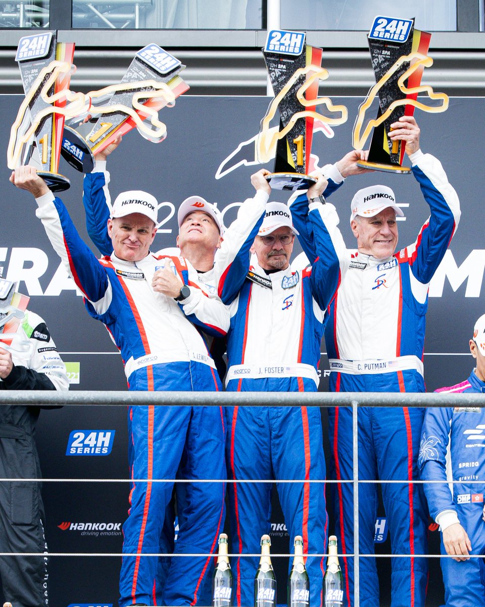 amgmotorsport's tweet photo. #24HSERIES – A fairytale finish to mark the end of an era. 🥹

#85 CP Racing with Charles Espenlaub, Joe Foster, Shane Lewis and Charles Putman finished their last race together winning the #12HSpa. 👏

Hats off to the entire team for an outstanding @24HSERIES finale. 🫶

#AMG https://t.co/nesPfyMFED