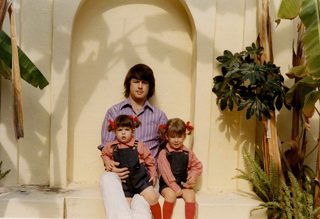 Circa 1971: Brian with Carnie & Wendy