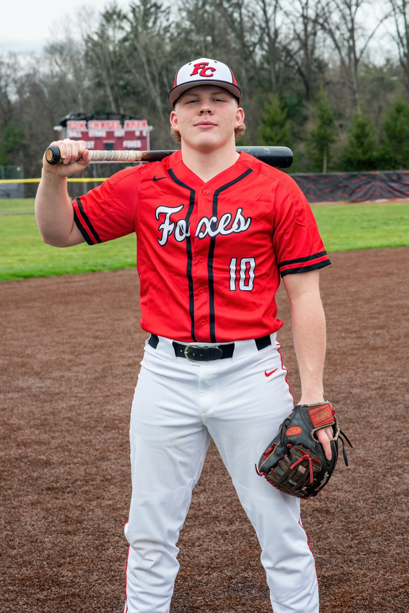 FCFoxesBaseball's tweet photo. Our senior player of the day is second basemen Ben DeMotte.   

On Thursday we will celebrate all our seniors and their families prior to the 4pm game against Shady Side.

@bendemotte 
@FxCAthletics https://t.co/LLGoHJs16G