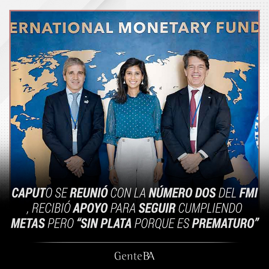 El ministro de Economía luis Caputo y Gita Gopinath analizaron la evolución del programa y el cumplimiento de las metas del primer trimestre. 

#fmi #economia #caputo #evolucion #analisis #programa #metas #fondos #desembolso #prematuro
