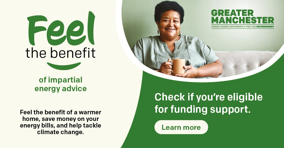 We’re proud to be partnering with @greatermcr on its #FeelTheBenefitGM campaign! Everyone should have access to a warmer, greener, healthier home If you live in #GreaterManchester, check your eligibility for potentially free home upgrades👇 gmca.retrofitportal.org.uk/home