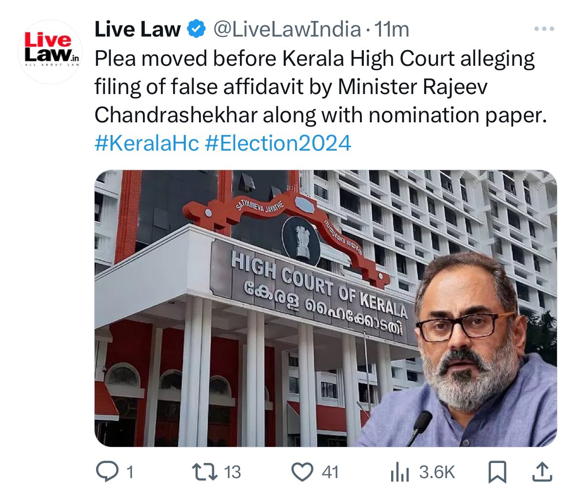 2/ Why did Returning Officer suddenly decide to give us a reply to our complaint against @Rajeev_GoI today, at 4.49 PM? 

Because we have moved a PIL to Kerala High Court today morning demanding that the Returning Officer of #Thiruvananthapuram give us a copy of the ‘Decision’ on…