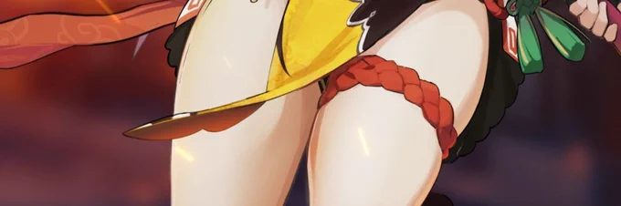 香菱の太ももでも見て元気だしなって! 