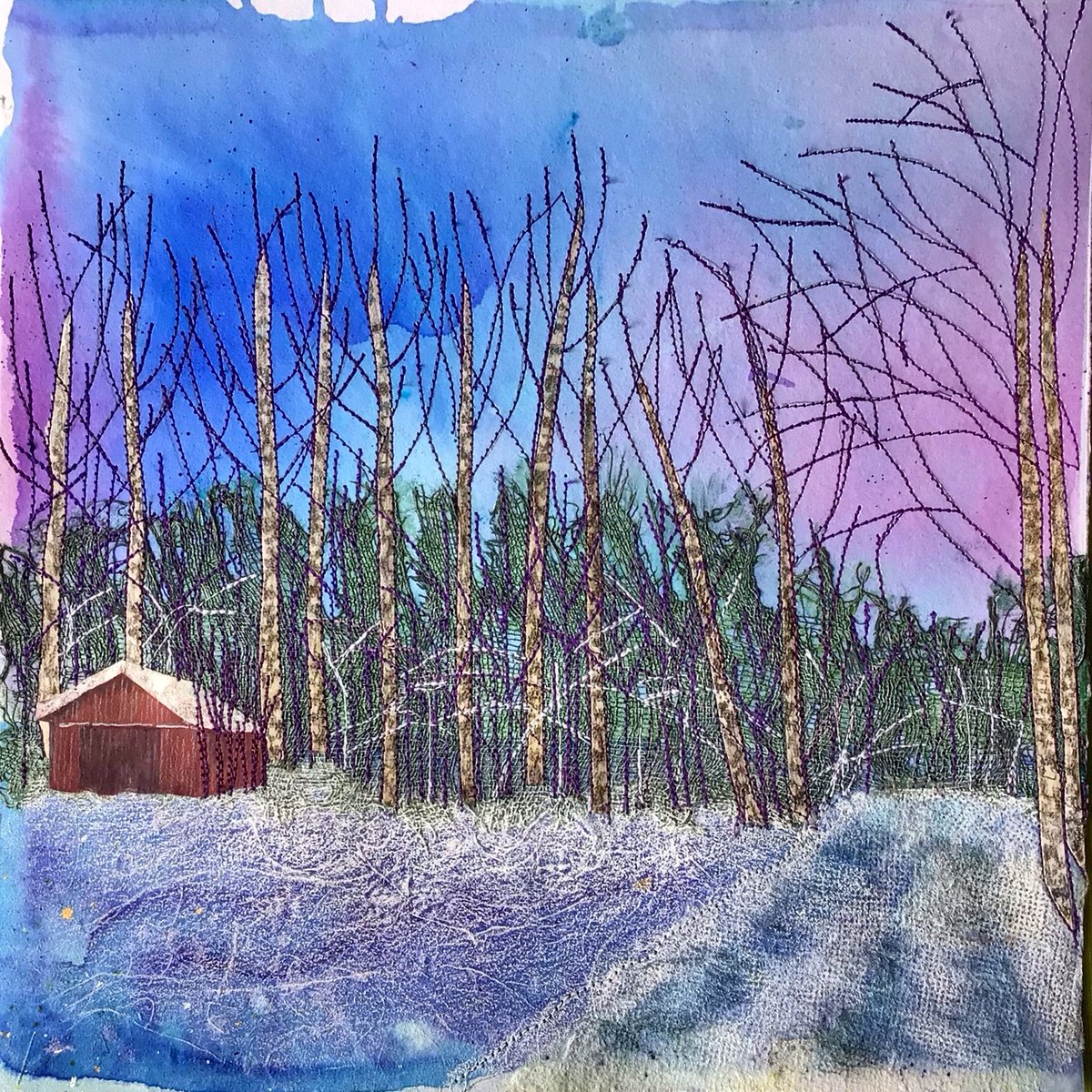 Derbyshire Open Arts event 25th-27th May at our lovely no 89 (Market Street, Chapel en le Frith SK23 0JD) with guest artist <a href="/emhotenart/">Emma Hoten</a> and café proceeds to the community hub at 89. <a href="/ikkartist/">Ingrid Katarina Karlsson</a> is making new work to show at DOA, here another piece in the Abode series.