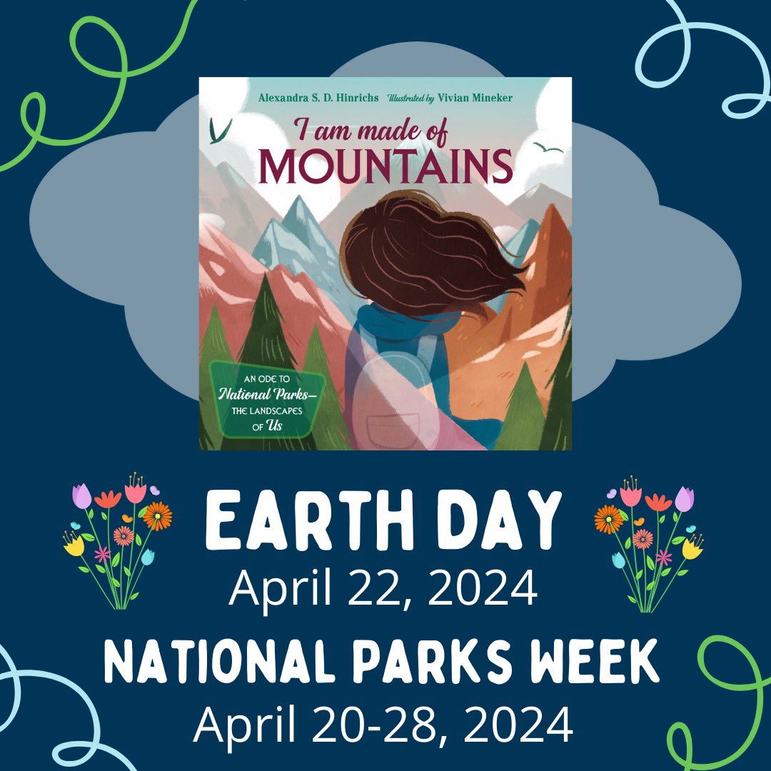 Happy #EarthDay & #NationalParksWeek! I AM MADE OF MOUNTAINS was born out of my love for & awe of the diversity of nature & all its creatures—including us. So much to celebrate & good hard work to do to care for our planet & its many ecosystems, for us. What are your plans? 🌎